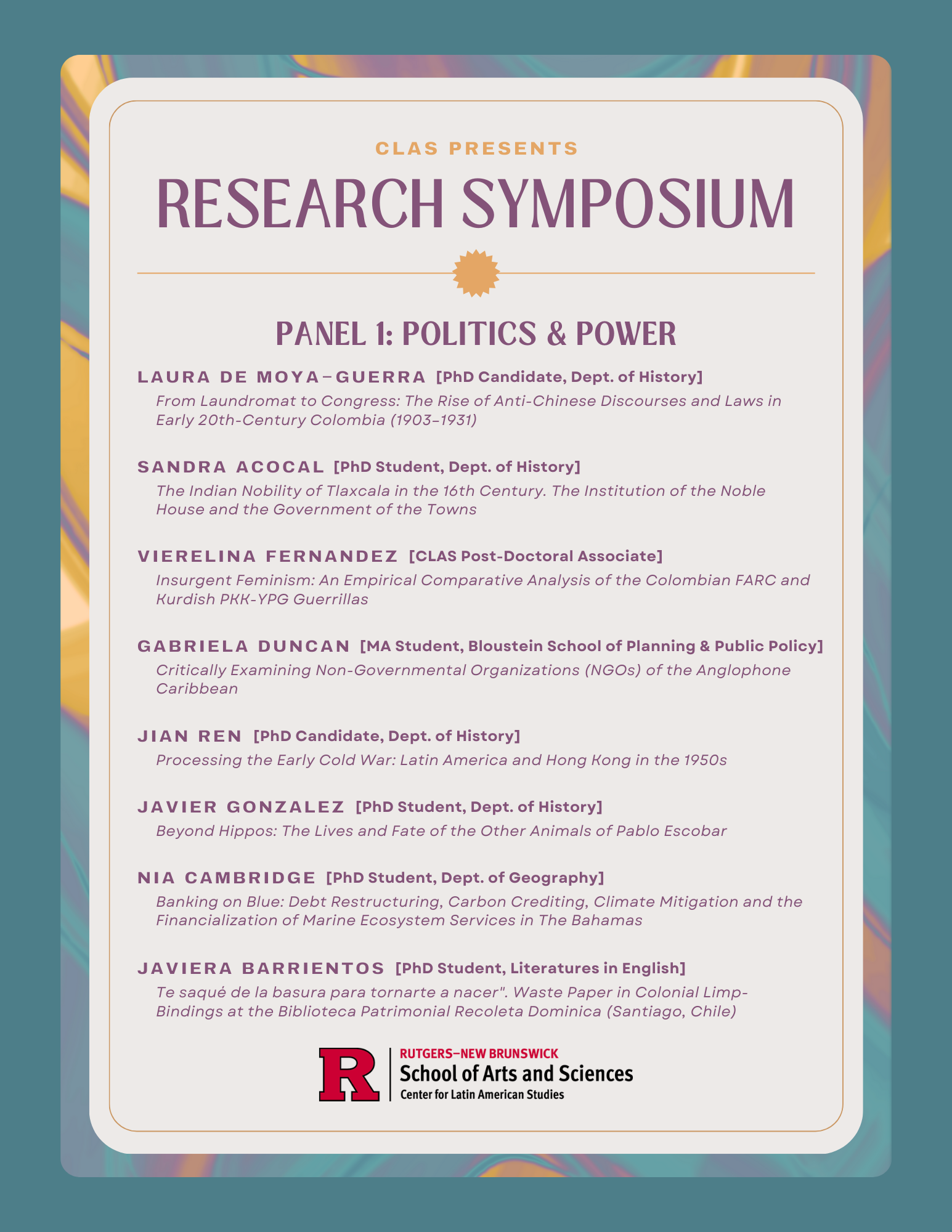 CLAS Research Symposium Panel 1 Updated