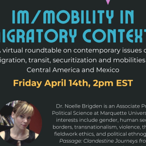 April 2024: Im/Mobility in Migratory Contexts--A Roundtable on Migration, Transit, Securitization and Mobilities in Central America and Mexico